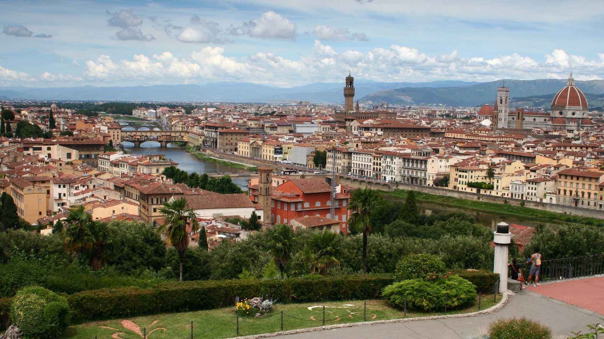 Florence and the Duomo seen across the Arno